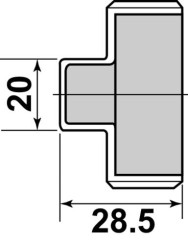 Bouchon acier inoxydable M40/49 - GEBOG316