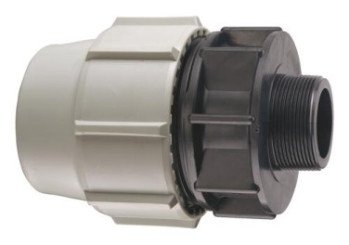 Raccord à compression mâle 26/34 PE ø25 - PLASSON