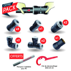 PACK DECOUVERTE RACCORDS PLASSON POUR TUBE PE