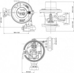 Régulateur gaz naturel b10n - 21 mbars