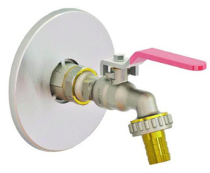 Applique d'arrosage brute avec raccord à glissement PER ø12 F15/21