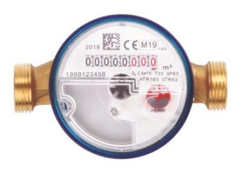 Compteur d'eau froide à jet unique pré-équipé capteur radio 20/27