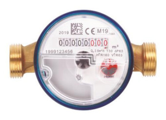Compteur d'eau froide à jet unique pré-équipé capteur radio 26/34