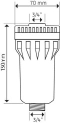 Mini filtre anticalcaire pour machine à laver
