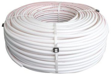 Tube PER nu blanc ø12 lisseret rouge 240m