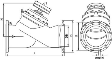 Robinet d'équilibrage HYDROCONTROL VFC DN200 - OVENTROP