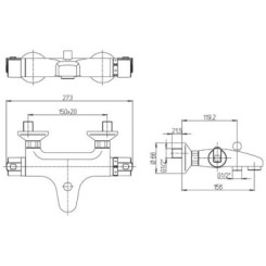 Thermostatique bain-douche Norm'O 