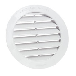 GRILLE DE VENTILATION RONDE PVC Ø125
