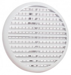 Grille de ventilation ronde ø125-160 universelle avec moustiquaire amovible