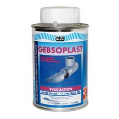 COLLE GEBSOPLAST G POUR TUBES ET RACCORDS PVC RIGIDE 1L + PINCEAU - GEB