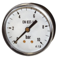 MANOMETRE SEC A RACCORDEMENT AXIAL