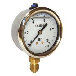 MANOMETRE A BAIN DE GLYCERINE RADIAL - 0 A 10 BARS