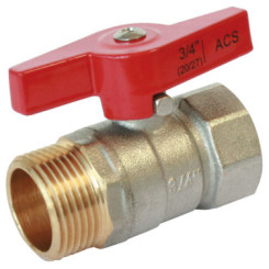 VANNE A SPHERE MALE FEMELLE 26/34 V370 - MANETTE PAPILLON