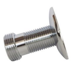 Raccord droit laiton chromé double mâle 15/21- 20/27