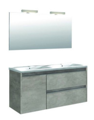 MEUBLE A SUSPENDRE 120cm BOSTON BETON - BATHROOM THERAPY