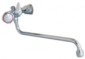 Mélangeur de douche chromé bec long entraxe 120mm