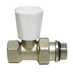 ROBINET DE RADIATEUR SIMPLE REGLAGE DROIT NICKELE