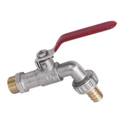 ROBINET D'ARROSAGE A BOISSEAU SPHERIQUE 15/21- 20/27 - PRONORM