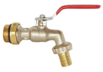 Robinet d'arrosage orientable à sphère avec raccord au nez 20/27 - 20/27