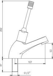 Robinet de lavabo temporisé à levier médical PMR