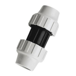 MANCHON EGAL D63 PLASTIQUE A SERRAGE EXTERIEUR POUR TUBE POLYETHYLENE SEMI-RIGIDE