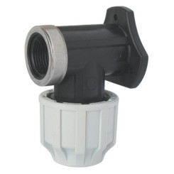 APPLIQUE MURALE PLASTIQUE FEMELLE POUR TUBE PE