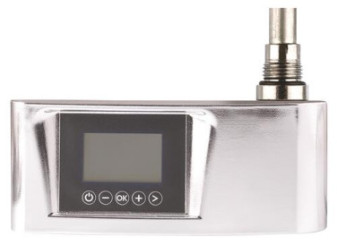 Kit résistance 750W et thermostat digital chromé pour sèche-serviettes