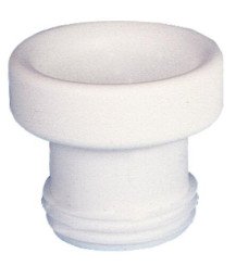 SORTIE DROITE SOUPLE PLASTIQUE AVEC JOINT A LEVRE D88 à 97mm