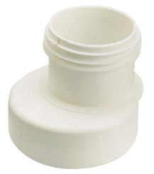 SORTIE DROITE SOUPLE EXCENTREE PLASTIQUE AVEC JOINT A LEVRE D88 à 97mm