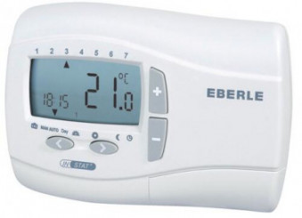 THERMOSTAT DIGITAL HEBDOMADAIRE FILAIRE A PILES - EBERLE