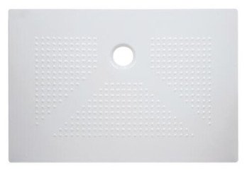 Receveur de douche céramique ultra-plat 3,5 cm blanc 80x120cm