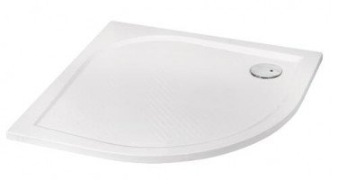 Receveur de douche quart de cercle 90cm béton de synthèse