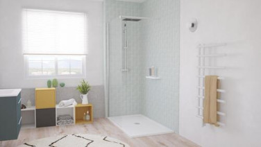 Receveur de douche extra-plat en béton de synthèse 80x140cm