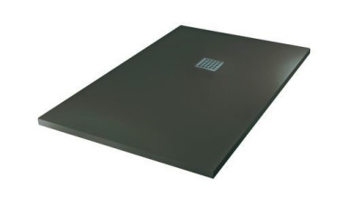 Receveur de douche résine de synthèse MINA gris anthracite 100x120