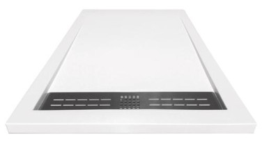 RECEVEUR DE DOUCHE RESINE DE SYNTHESE KORI BLANC - ELMER