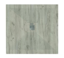 Receveur de douche résine de synthèse RECEA nature bois 80x80