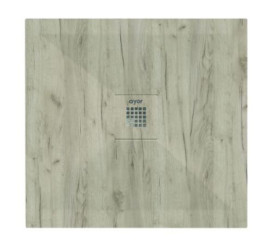 Receveur de douche résine de synthèse RECEA nature bois 90x90