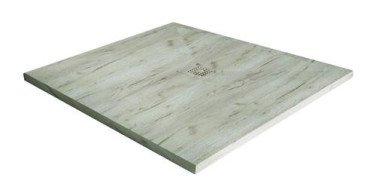 Receveur de douche résine de synthèse RECEA nature bois 90x90