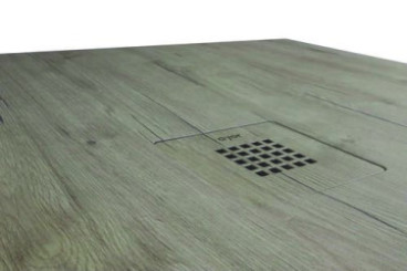 Receveur de douche résine de synthèse RECEA nature bois 90x90