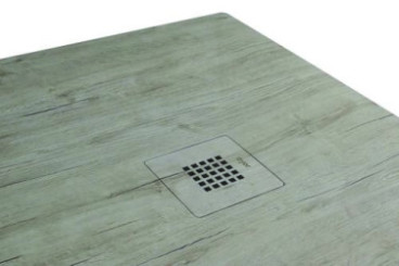 Receveur de douche résine de synthèse RECEA nature bois 90x120