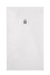 Receveur de douche résine de synthèse RECEA blanc 80x120