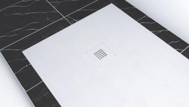 Receveur de douche résine de synthèse RECEA blanc 80x120