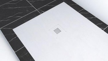 Receveur de douche résine de synthèse RECEA blanc 80x140