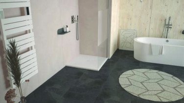 Receveur de douche résine de synthèse RECEA blanc 90x90