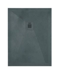Receveur de douche résine de synthèse RECEA gris anthracite 100x120