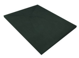 Receveur de douche résine de synthèse RECEA noir 100x120