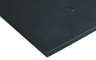 Receveur de douche résine de synthèse RECEA noir 100x120