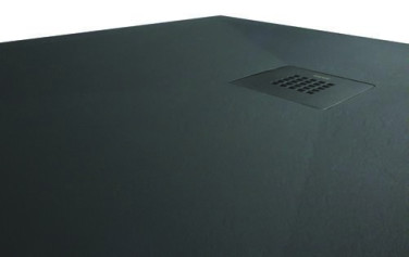 Receveur de douche résine de synthèse RECEA noir 70x100
