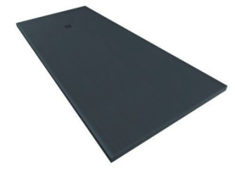 Receveur de douche résine de synthèse RECEA gris anthracite 70x180
