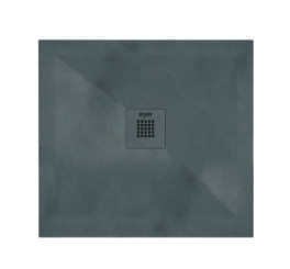 Receveur de douche résine de synthèse RECEA gris anthracite 90x90